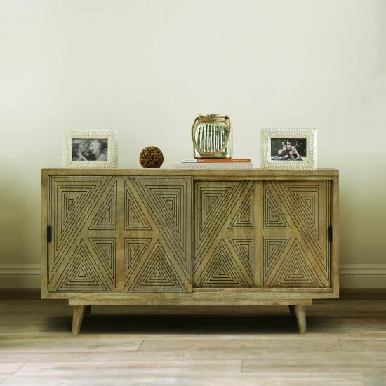 Budget 💯 Bidi Mid-Century Modern Solid Wood Buffet By Furniture Of America Natural 😉
