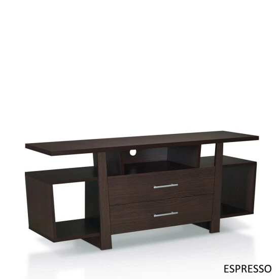 Best Pirce ⌛ Furniture Of America Bild 60-inch Multi-functional Storage TV Console Espresso ✨ - Image 5