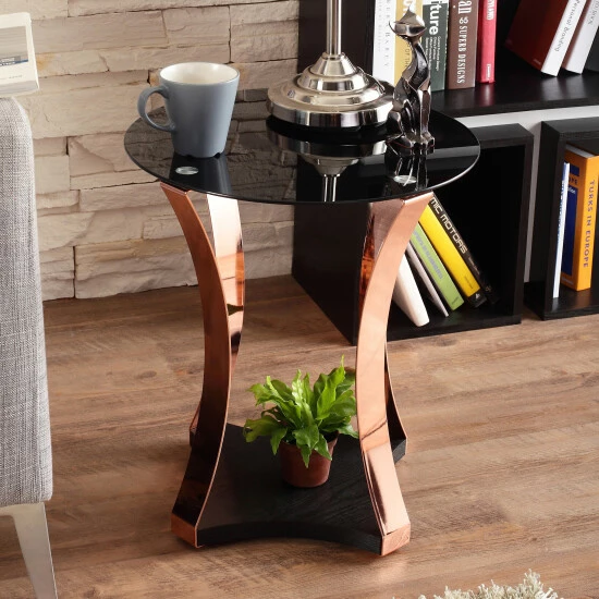 Buy ❤️ Furniture Of America Hola Contemporary Black 18-inch 1-shelf Side Table ❤️ - Image 2