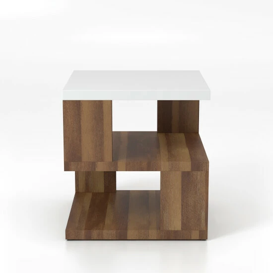 Brand new ⭐ Furniture Of America Rone Contemporary Brown 22-inch 2-shelf Side Table 🛒 - Image 5