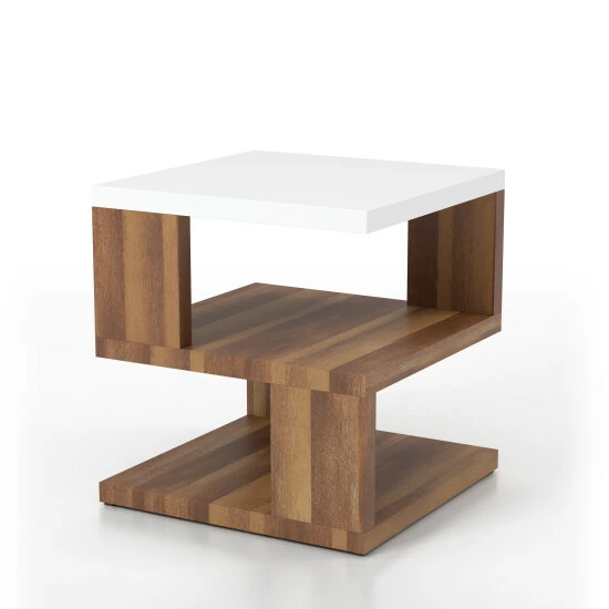 Brand new ⭐ Furniture Of America Rone Contemporary Brown 22-inch 2-shelf Side Table 🛒 - Image 6