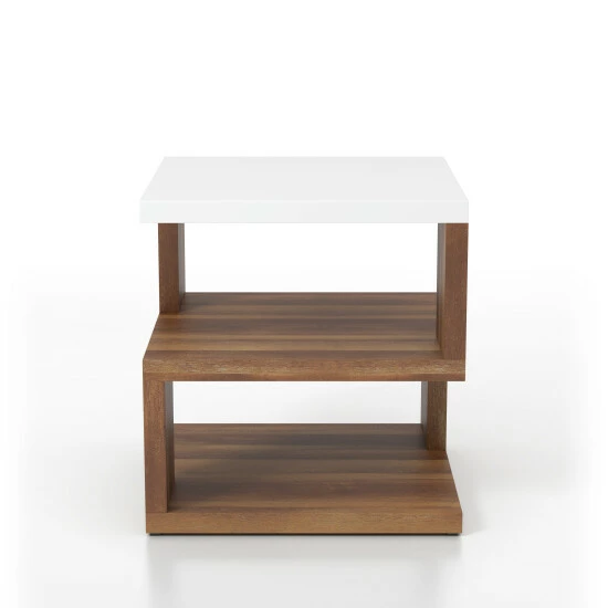 Brand new ⭐ Furniture Of America Rone Contemporary Brown 22-inch 2-shelf Side Table 🛒 - Image 7