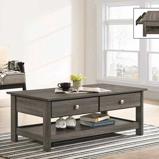 Flash Sale โจ Furniture Of America Aranda Rustic Grey 2-Piece 43-inch Accent Table Set ๐