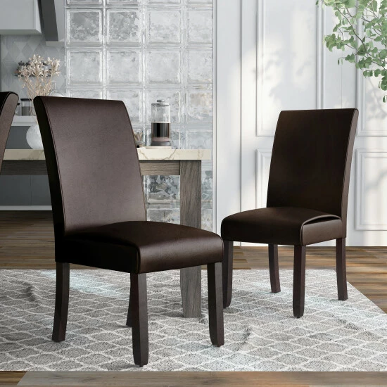 Wholesale π₯ Furniture Of America Mivo Contemporary Walnut Dining Chairs (Set Of 2) - 19"W X 26"D X 38 3/4"H π€©