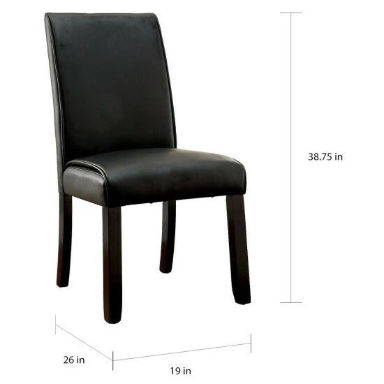 Wholesale π₯ Furniture Of America Mivo Contemporary Walnut Dining Chairs (Set Of 2) - 19"W X 26"D X 38 3/4"H π€© - Image 5