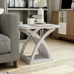 Buy 👍 Furniture Of America Hali Modern 22-inch Bottom Shelf Side Table Espresso 🛒