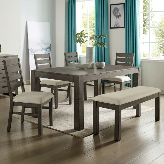 Hot Sale π₯° Furniture Of America Zarn Rustic Beige Side Chairs (Set Of 2) π₯ - Image 2