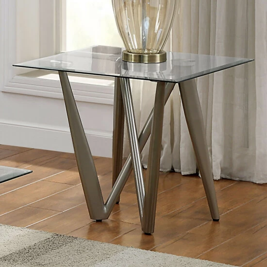 Deals ๐คฉ Furniture Of America Oddsam Contemporary Champagne 24-inch Side Table ๐