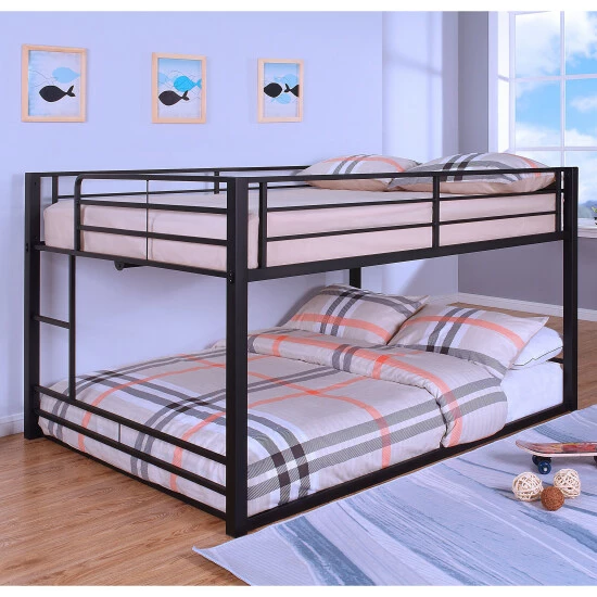 Best deal 🛒 Furniture Of America Drella Traditional Metal Bunk Bed With Ladder Sand Black 🤩