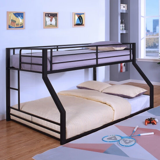 Best deal 🛒 Furniture Of America Drella Traditional Metal Bunk Bed With Ladder Sand Black 🤩 - Image 3