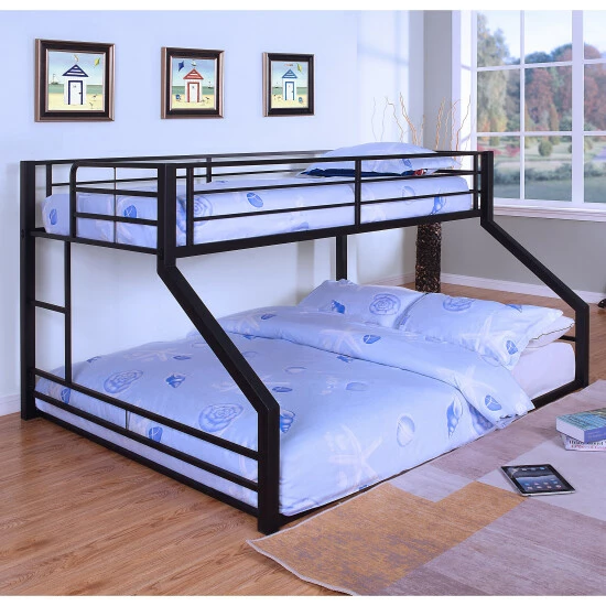 Best deal 🛒 Furniture Of America Drella Traditional Metal Bunk Bed With Ladder Sand Black 🤩 - Image 5