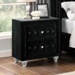 New π Shelldale Glam 2-Drawer Nightstand By Furniture Of America Grey π₯°