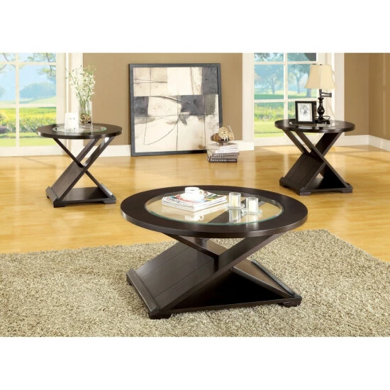 Coupon ๐ Furniture Of America Hit Espresso 38-inch 3-piece Accent Table Set ๐