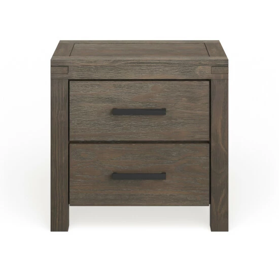 Wholesale π Furniture Of America Barrison Rustic Dark Grey 2-drawer Nightstand π₯° - Image 3