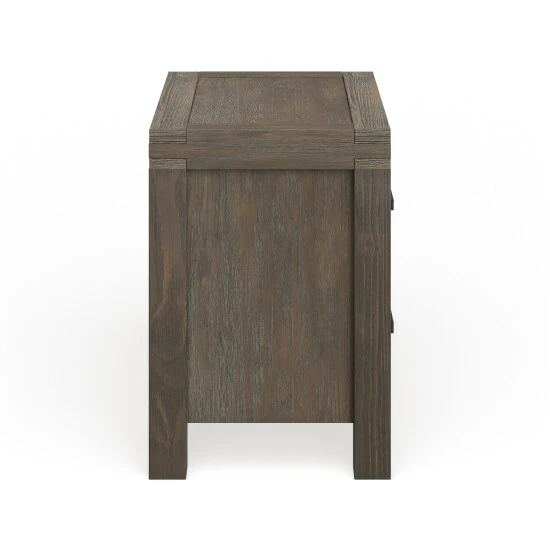 Wholesale π Furniture Of America Barrison Rustic Dark Grey 2-drawer Nightstand π₯° - Image 4