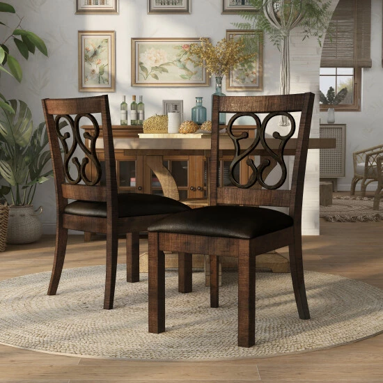 Outlet 𧨠Furniture Of America Tood Traditional Walnut Side Chairs (Set Of 2) π