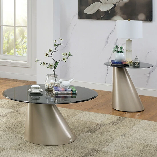 Coupon ๐ฏ Furniture Of America Bertholdt Contemporary Champagne 24-inch Side Table ๐คฉ - Image 3