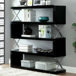 Outlet π₯ Furniture Of America Loop Modern Metal 5-tier S-shaped Bookcase Grey βοΈ