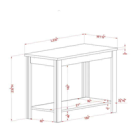 New 🔥 Furniture Of America Kari Farmhouse Walnut 12-inch 1-shelf Side Table White ✨ - Image 8