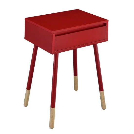 Buy 🛒 Furniture Of America Raza Mid-Century Modern 1-drawer Side Table Blue 😉 - Image 5