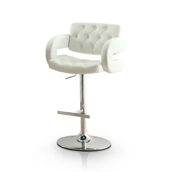 Cheapest 🤩 Furniture Of America Vardara Tufted Height Adjustable Swivel Barstool Dark Brown 👍 - Image 3