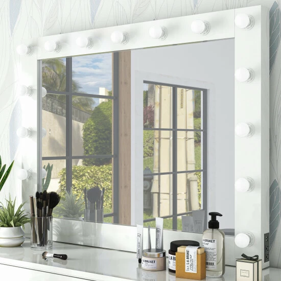 Hot Sale 🎉 Furniture Of America Roseanne Vanity Desk With Cabinets And Mirror Set 🌟 - Image 2