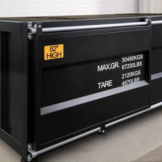 Best Pirce ⭐ Furniture Of America Arn Urban Metal 47-inch Storage Coffee Table Black 😉 - Image 7