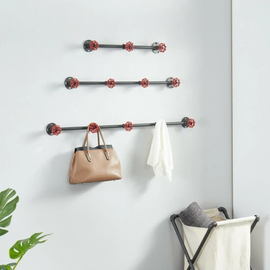 Discount π Furniture Of America Cambria Sand Black Industrial Wall π§₯ Coat Rack π