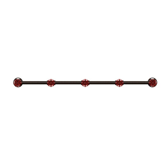 Discount π Furniture Of America Cambria Sand Black Industrial Wall π§₯ Coat Rack π - Image 8
