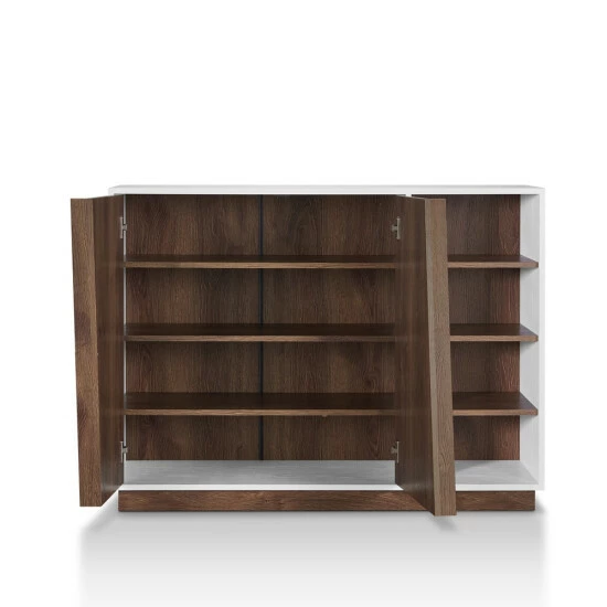 Promo π Furniture Of America Desi Contemporary White Storage π Shoe Cabinet β€οΈ - Image 5