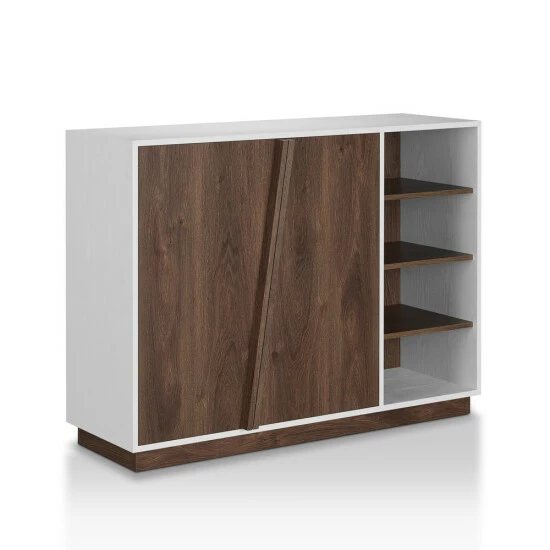 Promo π Furniture Of America Desi Contemporary White Storage π Shoe Cabinet β€οΈ - Image 6