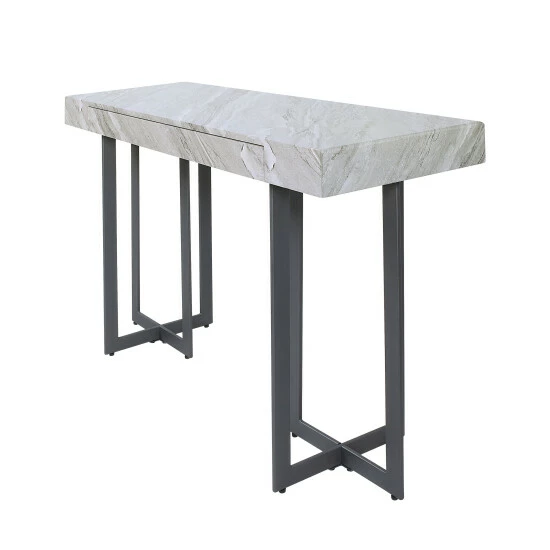 Flash Sale ⌛ Granala Faux Marble 47" Sofa Table With Drawer By Furniture Of America 👍 - Image 4