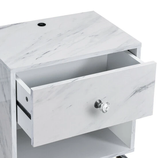 Promo 🛒 Furniture Of America Camelia Contemporary 18-inch 1-shelf Side Table Distressed Grey 👏 - Image 3