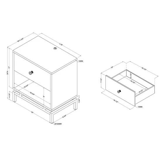 Promo 🛒 Furniture Of America Camelia Contemporary 18-inch 1-shelf Side Table Distressed Grey 👏 - Image 5