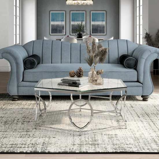 Best reviews of 🎉 Furniture Of America Talm Modern Chrome 40-inch Metal Coffee Table 🎁 - Image 2