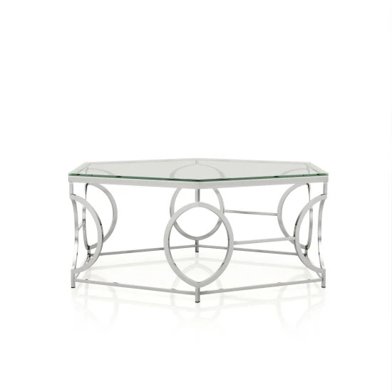 Best reviews of 🎉 Furniture Of America Talm Modern Chrome 40-inch Metal Coffee Table 🎁 - Image 4