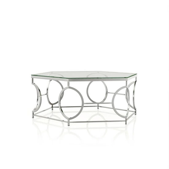 Best reviews of 🎉 Furniture Of America Talm Modern Chrome 40-inch Metal Coffee Table 🎁 - Image 5