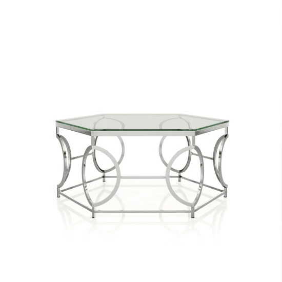Best reviews of 🎉 Furniture Of America Talm Modern Chrome 40-inch Metal Coffee Table 🎁 - Image 6