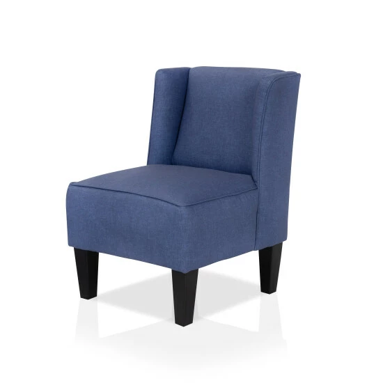 Budget 🧨 Furniture Of America Kirkland Wingback And Armless Kid's Reading Chair Antique Indigo ✨ - Image 5