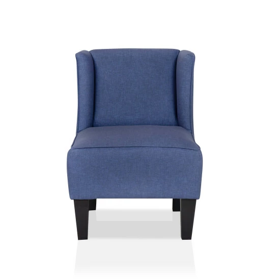 Budget 🧨 Furniture Of America Kirkland Wingback And Armless Kid's Reading Chair Antique Indigo ✨ - Image 8
