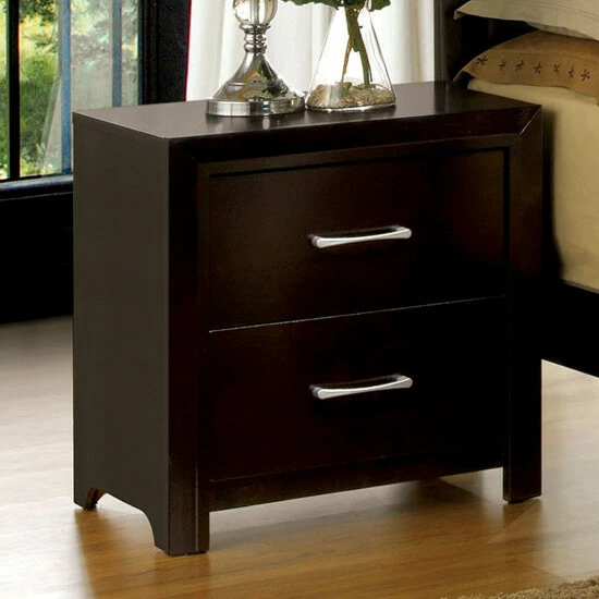 Flash Sale ๐ Furniture Of America Hoss Contemporary Espresso 2-drawer Nightstand โจ
