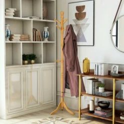 Outlet 👏 Furniture Of America Wild Traditional Solid Wood 🧥 Coat Rack - 19.25"W X 19.25"D X 72.25"H Natural 🔥
