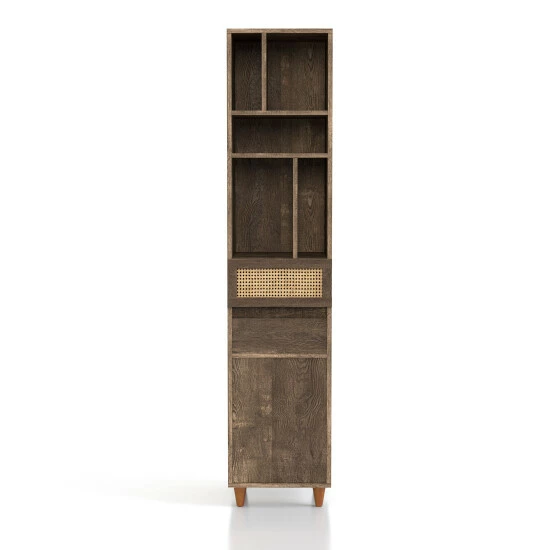 Outlet ✨ Furniture Of America Santee Mid-Century Modern Storage Media Tower ✨ - Image 4