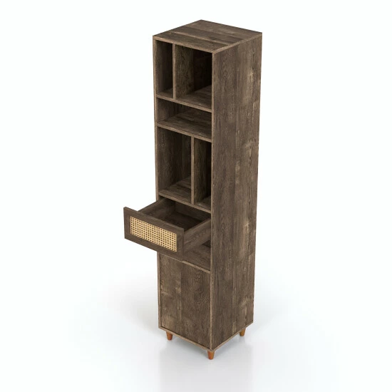 Outlet ✨ Furniture Of America Santee Mid-Century Modern Storage Media Tower ✨ - Image 6