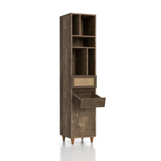 Outlet ✨ Furniture Of America Santee Mid-Century Modern Storage Media Tower ✨ - Image 7