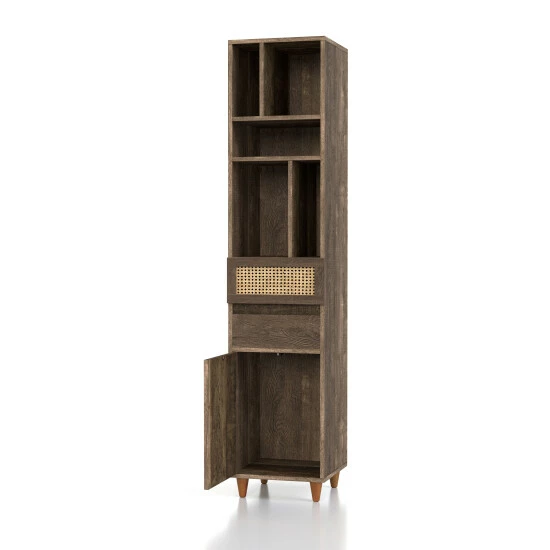 Outlet ✨ Furniture Of America Santee Mid-Century Modern Storage Media Tower ✨ - Image 8