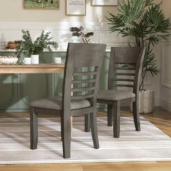 Brand new 🔥 Furniture Of America Rons Contemporary Dining Chairs (Set Of 2) Brown Cherry 🛒