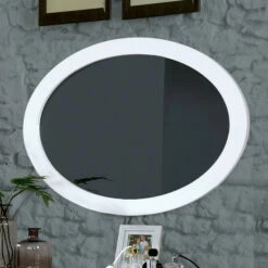 Best Pirce 🛒 Furniture Of America Fopp Mid-century 40-inch Wall-Mounted Mirror Oak 🥰