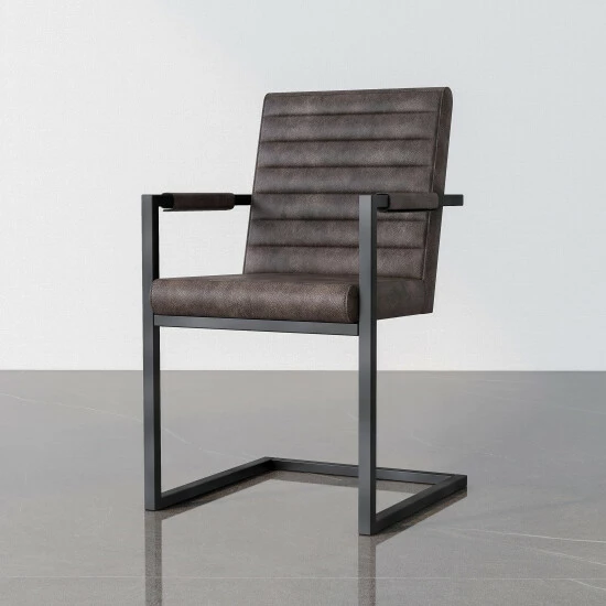 Best deal 🎁 Furniture Of America Vendrie Modern Upholstered Dining Chairs, Set Of 2 Brown 🎁 - Image 4