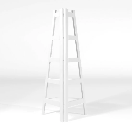 Coupon 💯 Furniture Of America Kiki 5-tier Corner Ladder Display Bookshelf Black 😀 - Image 8